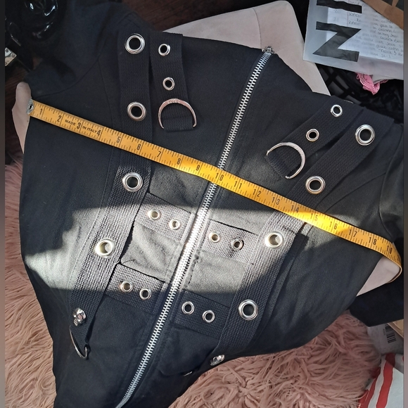 Tripp NYC skull grommet super goth black parade rare jacket! Amazing con… - Picture 7 of 8